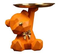 CAKEEYUM Bandeja de joyería con diseño de Oso Lindo, Bandeja para Llaves, Plato, bandejas Decorativas para exhibición de Almacenamiento para Entrada, Sala de Estar, joyería, Plato, baratija, Anillo