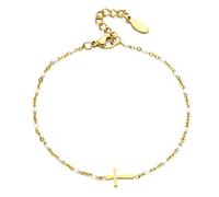 CAKEEYUM Bracelet Christian Pendant, 925 Silver/Gold Plated Adjustable Strap Women's Case