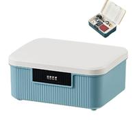 CAKEEYUM Caja de medicamentos con Cerradura, Caja de combinación de Doble Capa de 9 l, de Almacenamiento con Cerradura Resistente, de Bloqueo de medicamentos a Prueba de Fugas para Cocina, hogar