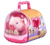 CAKEEYUM Capybara Toys Sonido Interactivo Moving Alive Pets Capybara Plushies con Caja de Transporte Mascotas electrónicas Recargables para niños Juguete, Animal de Peluche, Relleno, Cosas