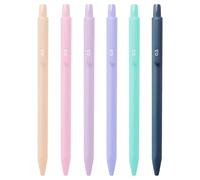 CAKEEYUM Cute Mechanical Pencils, 6Pcs 0.5 mm Retractable Aesthetic Mechanical Pencils with Clip & Erasers for Drawing, Writing