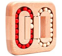 CAKEEYUM Fidget Spinner Cube Giratorio con la yema del Dedo Rompecabezas de Madera Bean Cube Fidget Brain Teaser Puzzle Juego Educativo a Juego para niños y Adultos Alivio del estrés y la ansiedad.