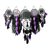 CAKEEYUM Juego de 5 atrapasueños con Hermosas Plumas, atrapasueños para Colgar en la Pared, decoración nativa Americana para Dormitorio de niñas, sin Palos ni lámparas, atrapas