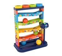 CAKEEYUM Juguete para niños con caída de Bolas rodantes para bebés, niños pequeños, Carrera en Torre de 5 con rampas giratorias y 4 Bolas, Juguetes de Desarrollo Educativo, Juguetes para de 1 año