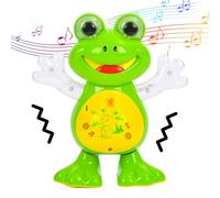 CAKEEYUM Rana Bailando Lindo Dibujos Animados de Dibujos Animados Bailando con Luces y música Seguros y Divertidos Juguetes en Movimiento para niños pequeños no Incluyen batería.