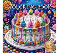 Cakes & Dreams: A Delicious Coloring Journey: Whimsical Desserts and Sweet Treats to Color and Inspire (50 Unique Images Coloring Books with an Artistic Flair)