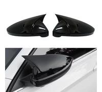 Cakievro 2 unidades compatibles con espejos retrovisores VW Golf 7 MK7 7.5 GTD R GTI GTE VII Wing Cover Variant Alltrack Sportswagen 2013 2019 Carcasa de espejo lateral izquierdo y derecho (negro