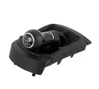 Cakievro Funda para palanca de cambios, color negro, 5/6 velocidades, 12 mm, compatible con Seat Ibiza 2002 2003 2004 2005 2006 2007 2008 2009 2010 - Negro (5 velocidades)