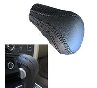 Cakievro Funda para pomo de palanca de cambios, funda protectora de piel para Au-di A4 A6 Q5 Q7 A5 modelo de transmisión automática (negro)