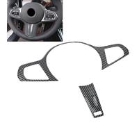 Cakievro Funda para volante de BMW Serie 3 G20 2020-2022 con patrón de fibra de carbono ABS marco decorativo para volante