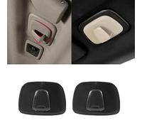 Cakievro Ganchos para colgar de coche en fila trasera para Volvo XC40 XC60 18-20, XC90 V90 S90 16-20 T2V9 (negro 2 piezas)