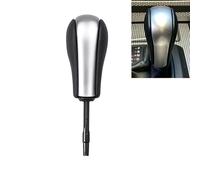 Cakievro Pomo de palanca de cambios automático para BMW Serie 3, 5, 7, X1, E (E81, E82, E87, E88, E90, E91, E92, E46, E39, E38, E83, E53), color plateado mate