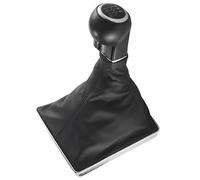 Cakievro Pomo de palanca de cambios de 6 velocidades + funda para palanca de cambios en color negro compatible con Opel Vauxhall Zafira H 2005-2014
