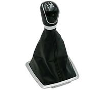 Cakievro Pomo para palanca de cambios de 5 marchas, apto para Ford Focus 2 MK2 FL C-MAX 2006-2011, apto para Ford MK3 MK4 MK7 Galaxy (negro 5S)