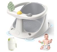 CAKJFA Asiento de baño para bebé: asientos de baño para bebés sentados - Asiento de baño para bebés de 6 meses en adelante, asiento de bañera para bebé con ventosas antideslizantes, silla de bañera