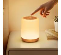 CAKLIK Lamparas de Mesita de Noche Tactil Regulable, Lampara Mesita Noche con Temporizador, 256 RGB Color y 3 Modos, 2000mAh Recargable por USB Luz Nocturna Infantil para Dormitorio