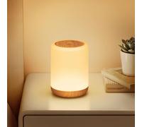 CAKLIK Luz nocturna, lámpara de noche recargable por USB, lámpara de mesa LED con control táctil, regulable con cambio de color RGB, lámpara de escritorio portátil inteligente para recién nacidos