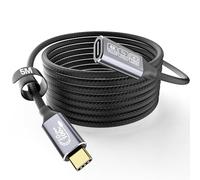 CAKOBLE Alargador usb c 5m,10 Gbps,100 W/5 A, alargador usbc, compatible con USB C 3.1Gen2, USB C 2.0, 4 K @ 144 Hz, compatible con iPhone 16/15 Pro Max USB C Hub/MacBook/USB C cargador USB C