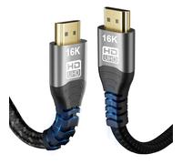 CAKOBLE Cable HDMI 2.2 1.5m | 96Gbps Ultra Rápido Cable HDMI 16K@60Hz, 4K@480Hz | eARC, HDR10+, HDCP 2.3, Dolby Vision/Atmos | Compatible con cable hdmi 2.1,Soundbar, Ordenador Gaming, HDTV, Monitor