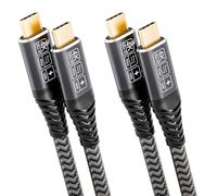CAKOBLE Cable USB C 2m,[2 Pack] 100W Cable USB C 3.2 Gen2 20 Gbps Cable Tipo C Carga Rápida,Cable USBC Vídeo 4K@144Hz Compatible Thunderbolt 4/3 pertain iPhone 16, MacBook iPad Pro, S25/S24