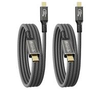 CAKOBLE Cable USB C 3m,[2 Pack] 240W USB C 3.2 Gen2 20 Gbps Carga Rápida,Cable USB C Vídeo 4K@60Hz Compatible Thunderbolt 4/3 pertainLaptop,Monitor,docking,Display,Monitor,VR