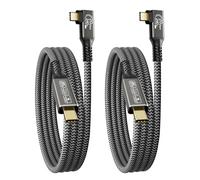 CAKOBLE cable usb c carga rapida 2m,USB 3.2[2 Pack][240W 48V/5A] USB C Carga Rápida,Transmisión de datos a 20 Gbps, vidéo 4K@60Hz Cable USB C 240w Para smartphone Tabletas Monitores cable usb c 2m