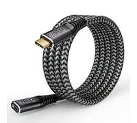 CAKOBLE USB 3.2Gen2 Extension Cable 2M,20Gbps 100W/5A extensión Macho y Hembra Compatible USB C Hub/MacBook/USB C Charger 4K @ 60Hz