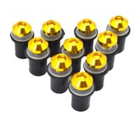 CAKYSE Compatible con Ninja Zx6r para Ninja 636 Tornillos, Tuercas Y Sujetadores para Parabrisas De Motocicleta Sujetador de carenado(Yellow)
