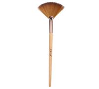 CALA. Brocha de Maquillaje Cala Natural Bamboo Fan Brush. Brocha de Abanico para Iluminadores. Limpieza de Restos de Sombras de Ojos. Mango ergonómico de Bamboo. 1 Ud.