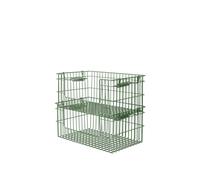 Cala Cesta Apilable Abierta H13 cm Juego de 2 Verdant Green