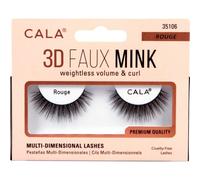 Cala Lashes 3D Faux Mink Pestañas Postizas Rouge 1 Par