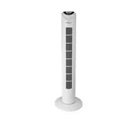 Cala Salada Ventilador de Torre con Mando a Distancia, 50 W, Plástico, 3 Velocidades, Blanco