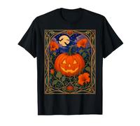 Calabaza Art Nouveau Halloween Jack O Lantern Camiseta