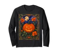 Calabaza Art Nouveau Halloween Jack O Lantern Manga Larga