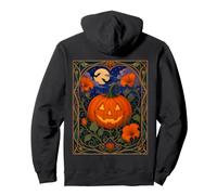 Calabaza Art Nouveau Halloween Jack O Lantern Sudadera con Capucha