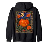 Calabaza Art Nouveau Halloween Jack O Lantern Sudadera con Capucha