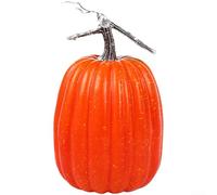 Calabaza artesanal para uso en interiores, material de espuma que soporta varios métodos de personalización, incluyendo pintura y tallado (naranja)