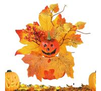 Calabaza artificial de Halloween elegante ornamento de celebración navideña | Decoración de mesa central de calabaza de otoño para mesa de cabecera cafetería dormitorio aula apartamento familia amigos