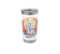 Calabaza aterradora-jinete sin cabeza Halloween Vaso térmico de acero inoxidable de doble pared