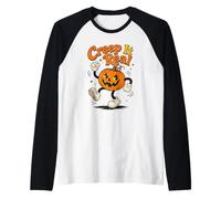 Calabaza de Halloween Creep It Real Dancing Jack O Lantern Camiseta Manga Raglan
