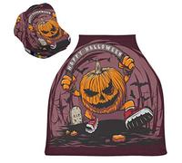 Calabaza De Halloween De Miedo Cubierta de Lactancia Materna Asiento de Bebé Cubierta de Cochecito Transpirable Carros de La Compra Cubierta para Niños Niñas