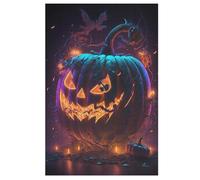 Calabaza de Halloween Puzzle de Madera 1000 Piezas, DIY, Entretenimiento Creativo, Divertido Puzzles para Adultos Y Niños De 12 Años, (78×53cm)