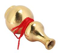 Calabaza de latón para Feng Shui, Wu Lou/Hu Lu/Lou Shui Feng Shui Calabaza Estatua Estatuilla Home Garden Decor Prosperidad Suministros budistas