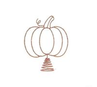 Calabaza Decorativa de Hierro con Base Espiral y LEDs | hueco intrincado, hierro , artístico , para ideal para interiores