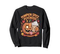 Calabaza Especias Psicosis Halloween Otoño Café Mania Otoño Sudadera