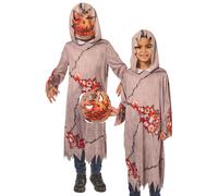 Calabaza Goblin Disfraz Halloween Siniestro Espantapájaros Niños Infantil