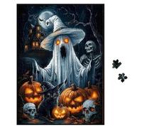 Calabaza Gótica Desfile de Fantasmas Puzzle Rompecabezas de Halloween 50x70CM 1000 Piezas