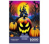 Calabaza Halloween Rompecabezas Imposible,desafío for Adults Entretenimiento Creativo 1000 Piezas Obra De Arte De Juego De para Adultos, Regalos A Partir De 14 Años 38x26cm/1000pcs
