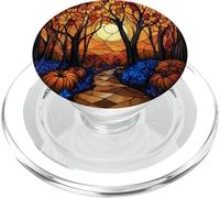 Calabaza Hoja Otono Arce Hojas Patron Impresion PopSockets PopGrip para MagSafe