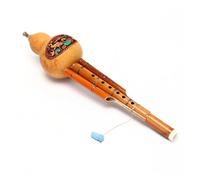 Calabaza Natural Tallada A Mano, Calabaza Hulusi China, Flauta De Cucurbitáceas, Instrumento Musical Étnico, Llave De C Con Estuche